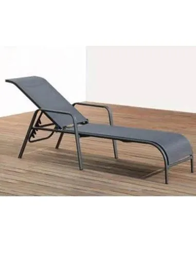 Tumbona Aluminio Costa Blanca 12 Antracita Hevea