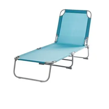 Tumbona plegable Curacao azul