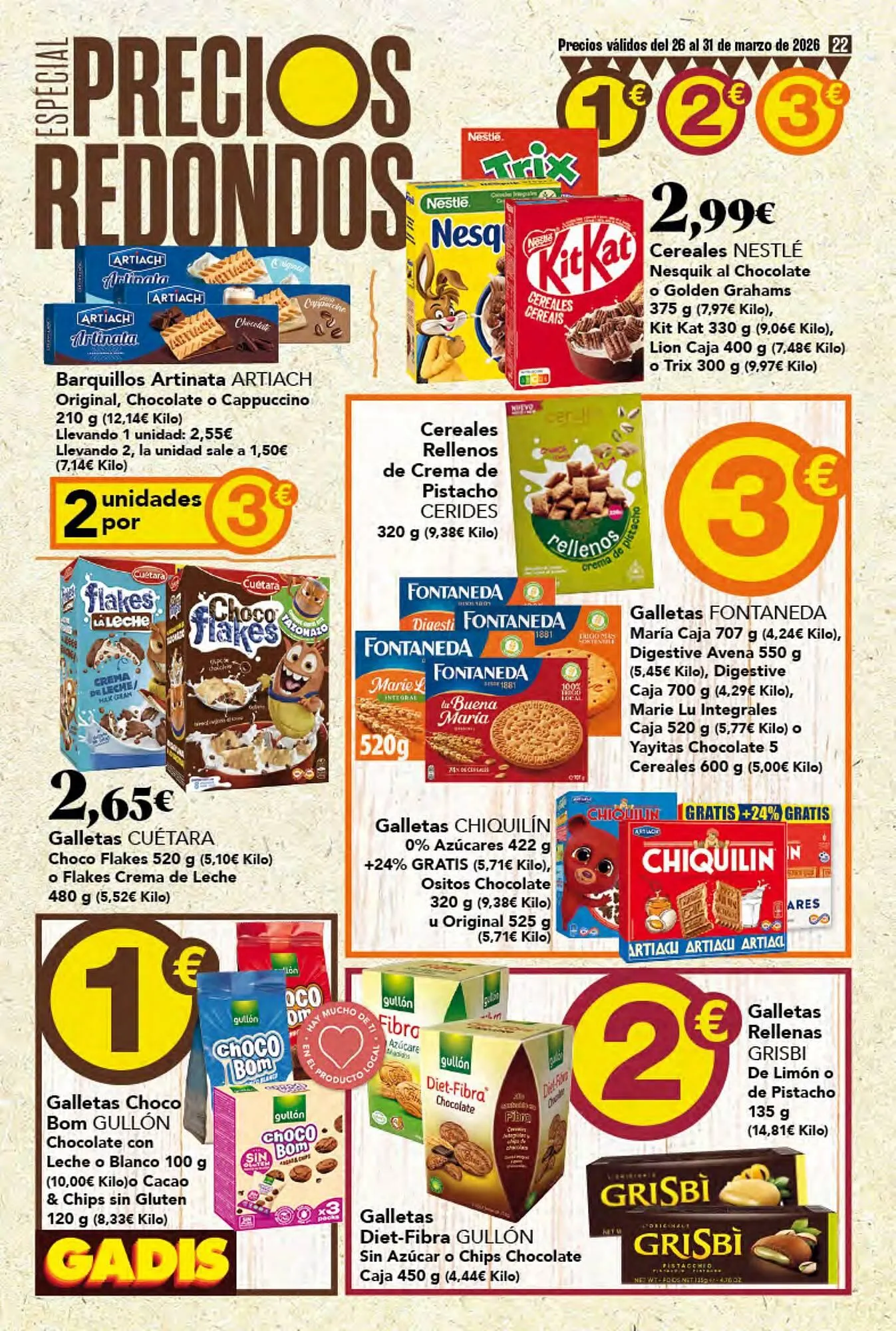 Catálogo de Folleto Gadis 26 de marzo al 31 de marzo 2026 - Página 22