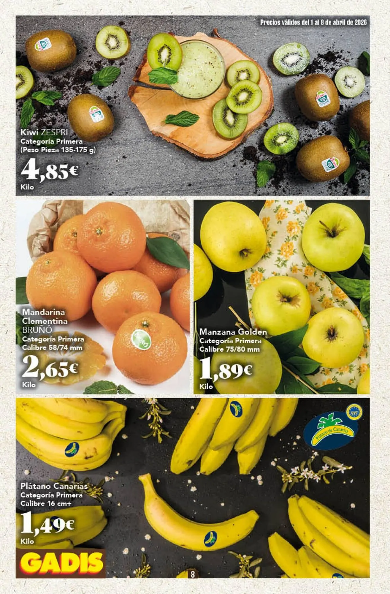 Catálogo de Folleto Gadis 1 de abril al 8 de abril 2026 - Página 8