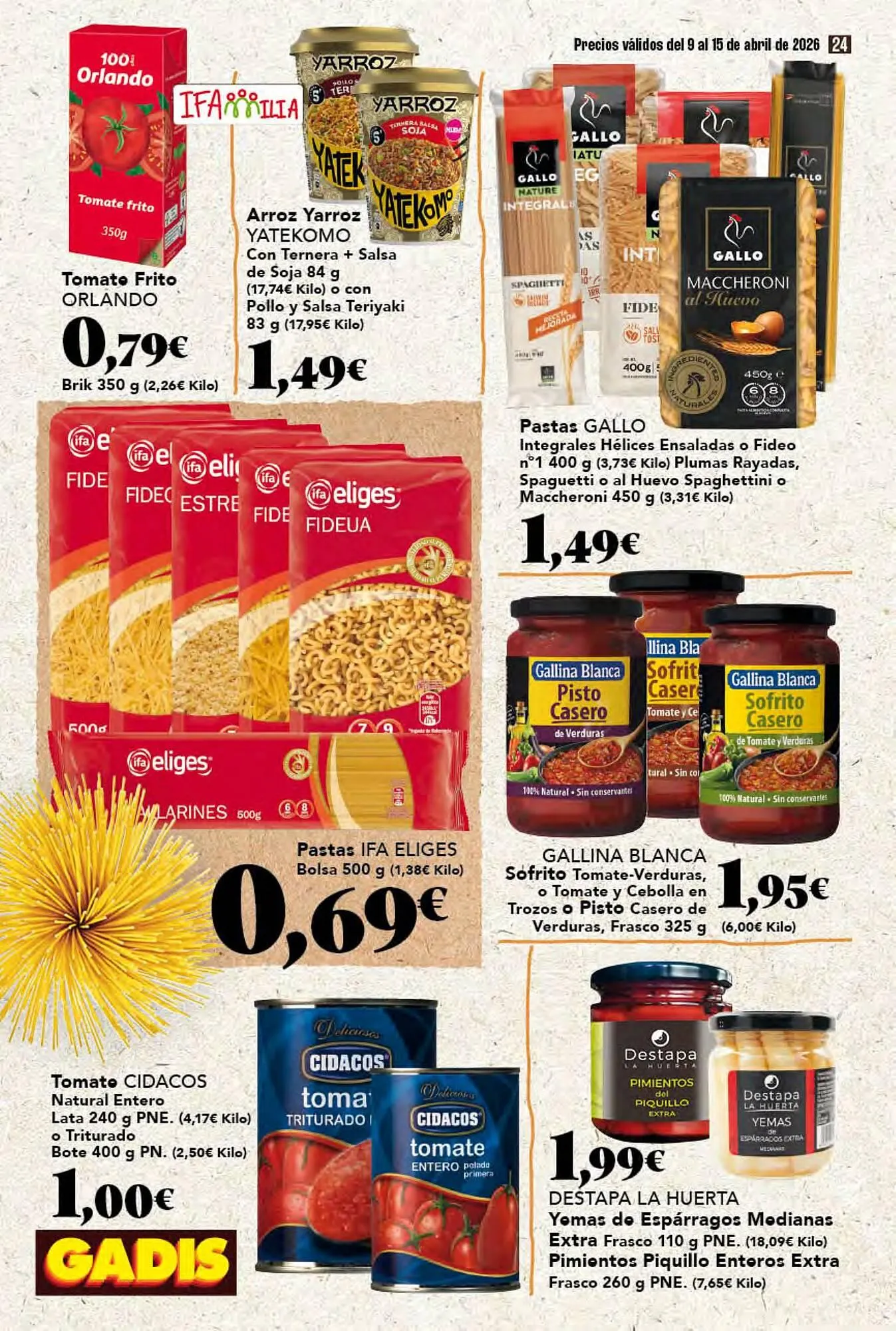Catálogo de Folleto Gadis 9 de abril al 15 de abril 2026 - Página 24