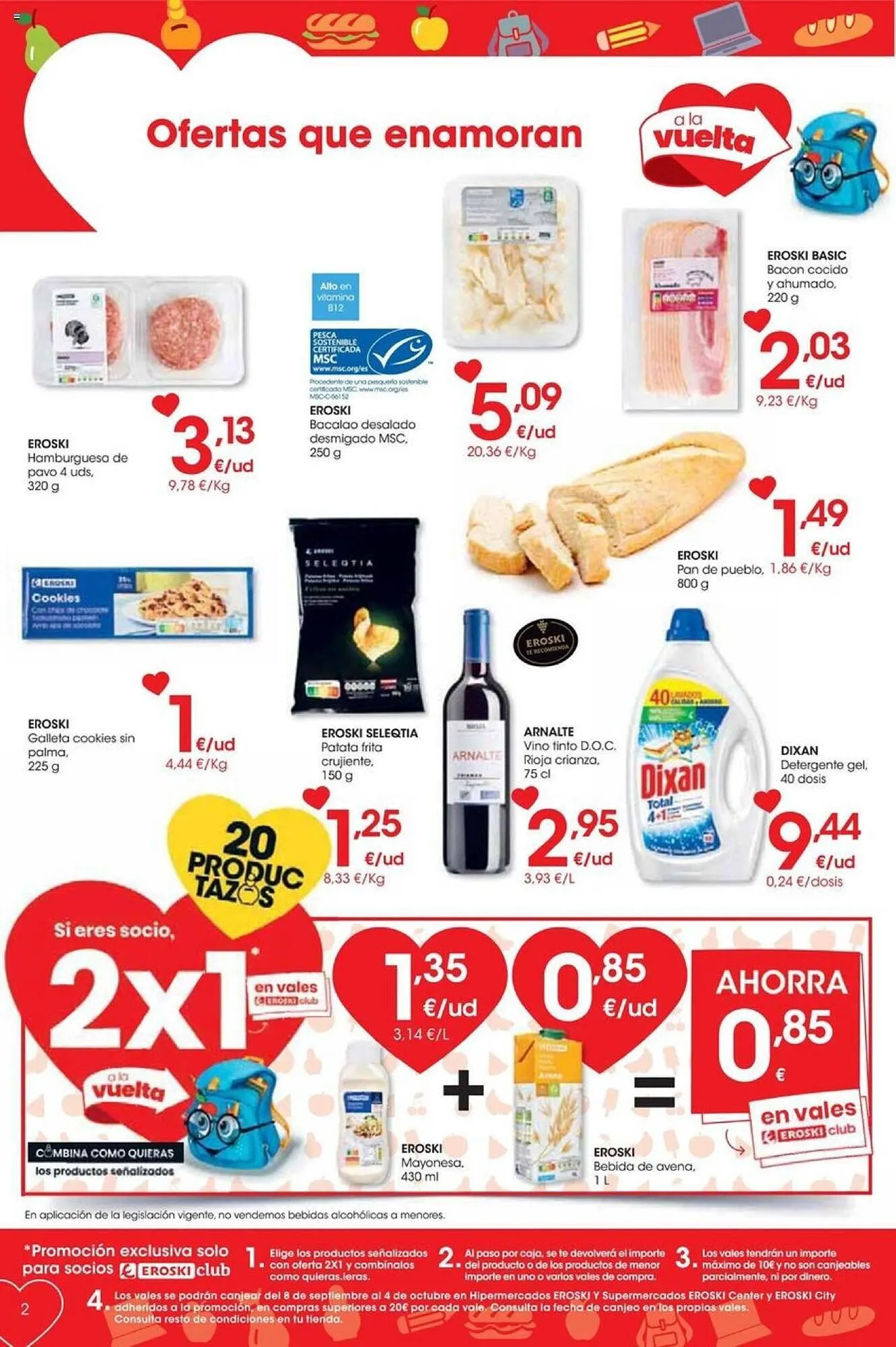 Catálogo de Folleto Eroski 7 de septiembre al 19 de septiembre 2023 - Página 2