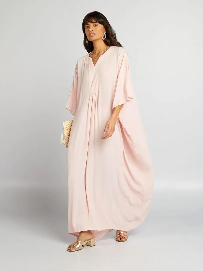 Vestido largo vaporoso ligero - ROSA