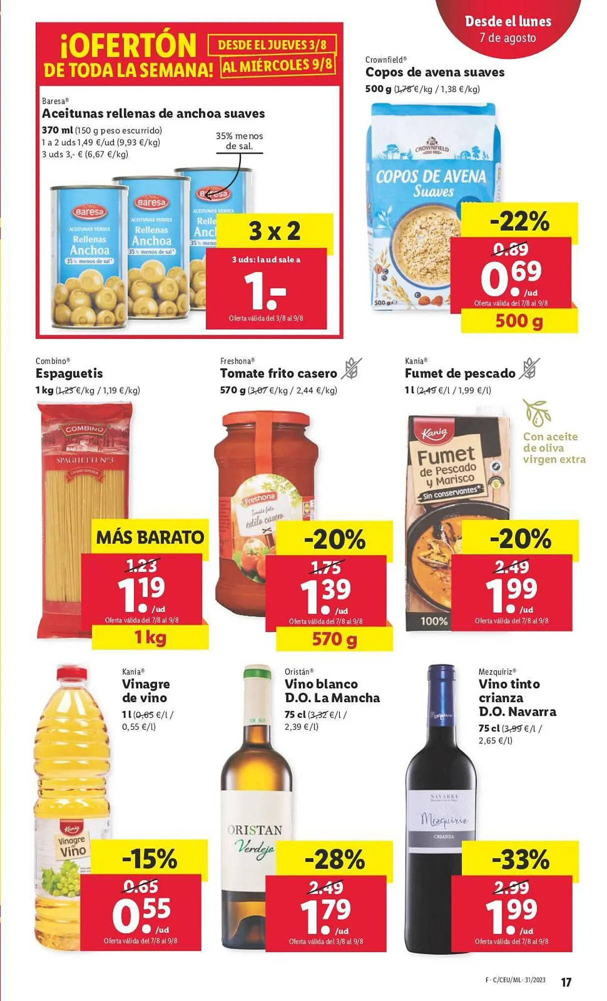 Catálogo de Folleto Lidl 3 de agosto al 9 de agosto 2023 - Página 17
