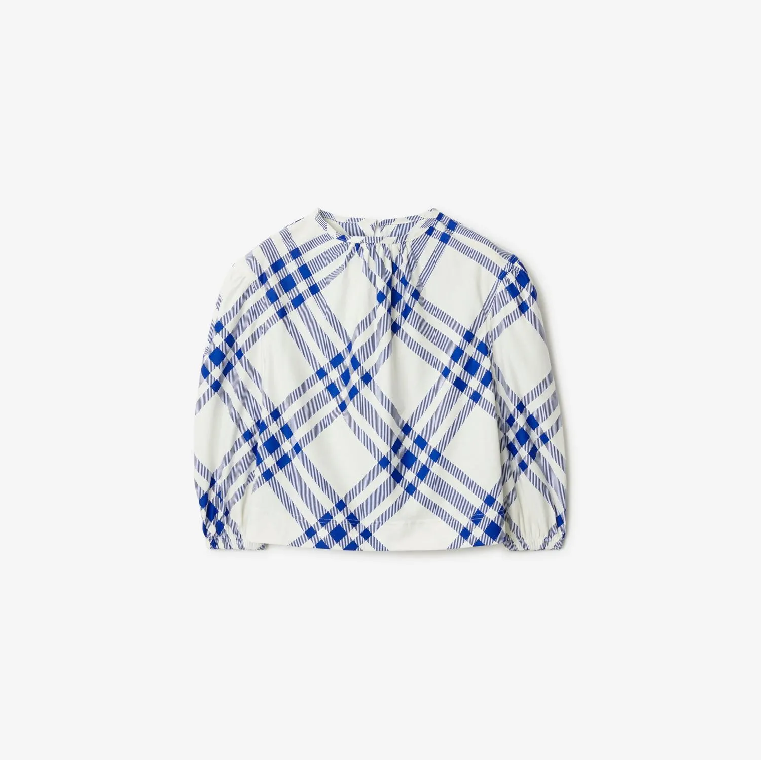 Blusa en algodón a cuadros