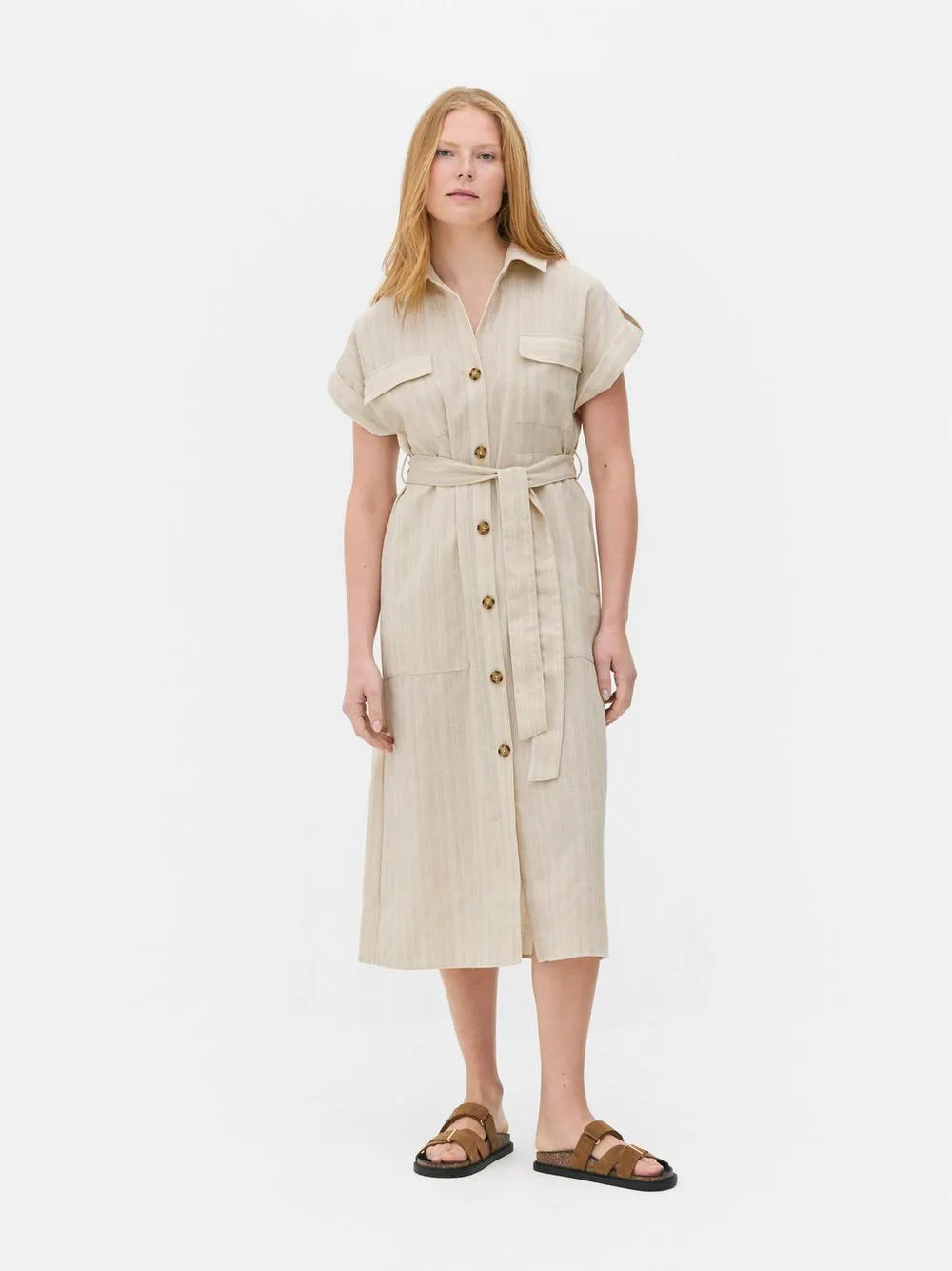 Gestreiftes „The Edit“ Blusenkleid