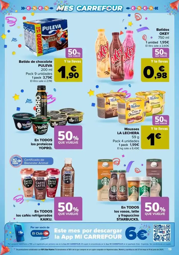 Catálogo de 50% QUE VUELVE + 2ªUD. AL -50% 13 de mayo al 26 de mayo 2025 - Página 19