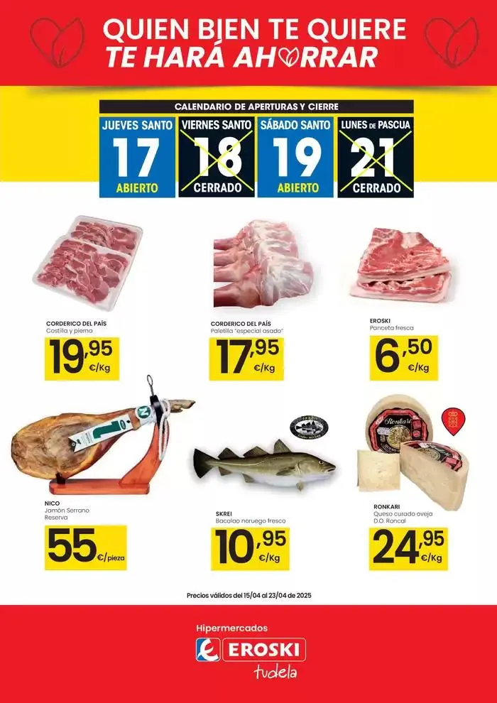 Catálogo de Quien bien te quiere te hará ahorrar 15 de abril al 23 de abril 2025 - Página 1