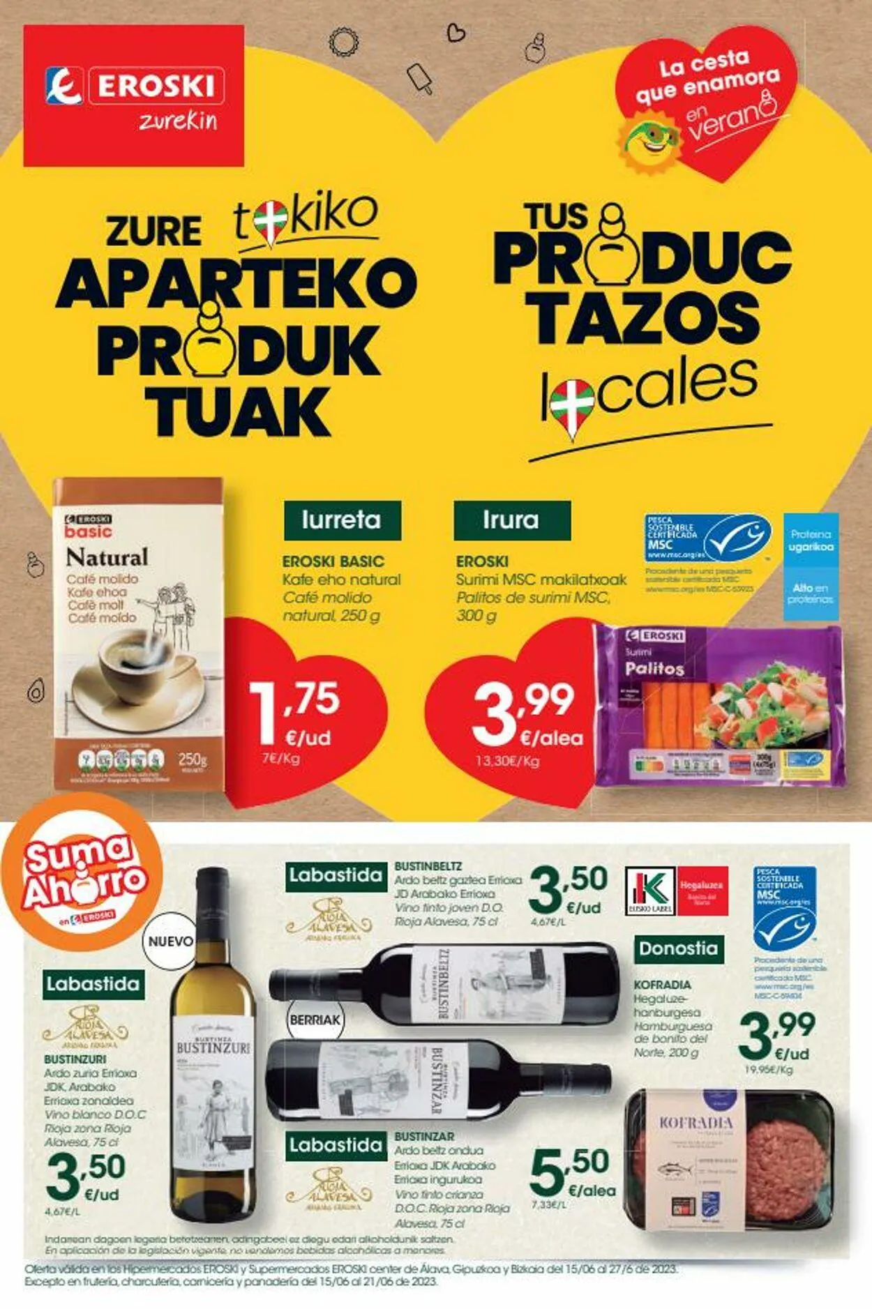 Catálogo de Eroski Oferta actual 27 de mayo al 10 de junio 2025 - Página 1