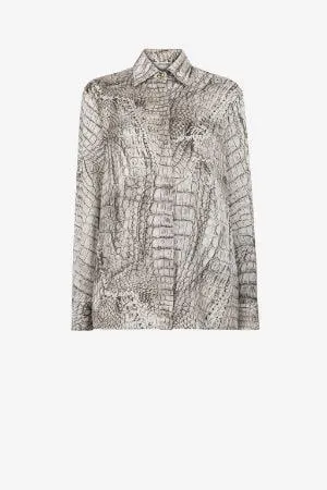 Camisa con estampado Crocodile