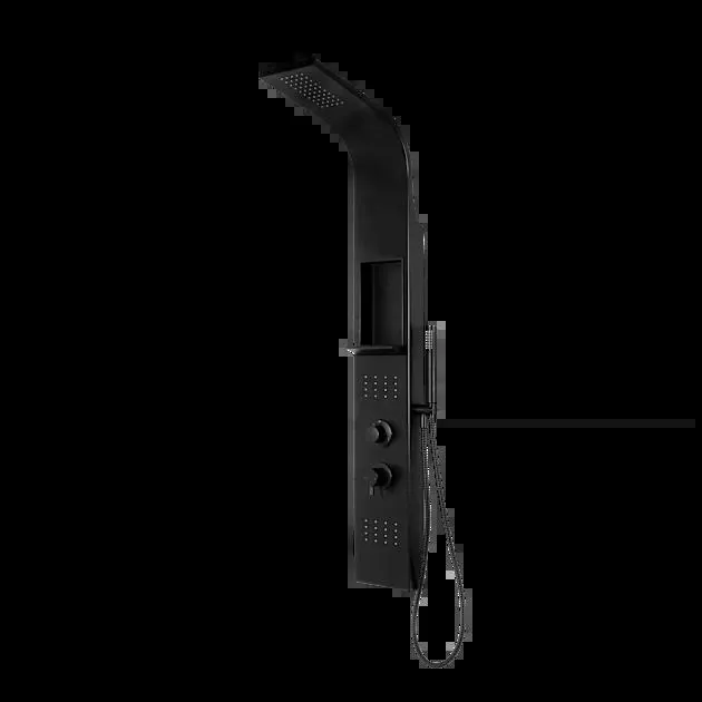 Columna ducha monomando Garry negra