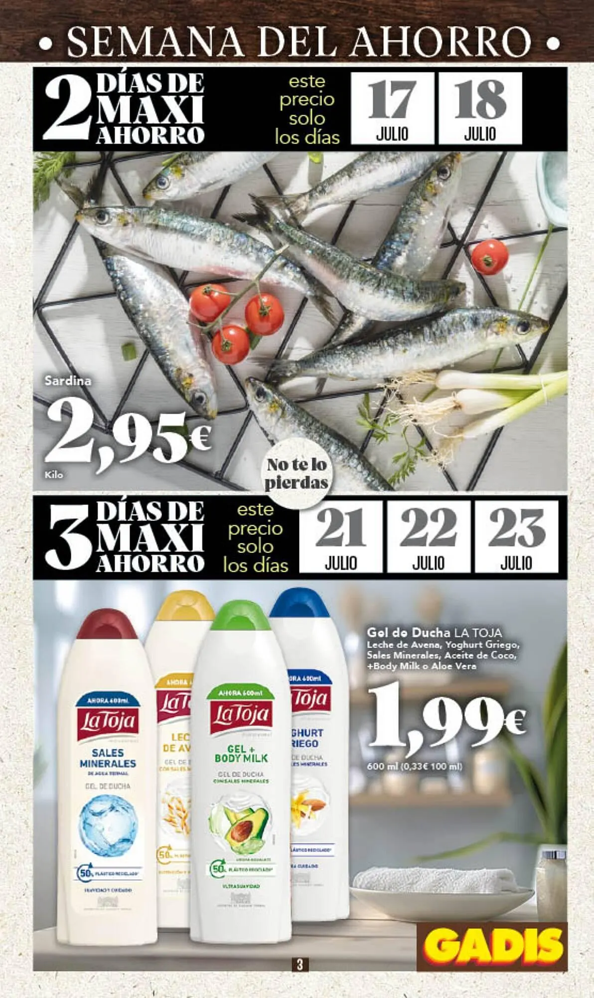 Catálogo de Folleto Gadis 17 de julio al 23 de julio 2025 - Página 3