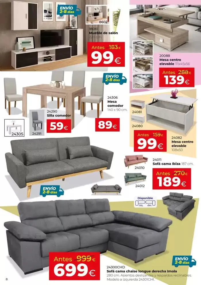 Catálogo de Más muebles por menos dinero 1 de octubre al 20 de octubre 2024 - Página 8