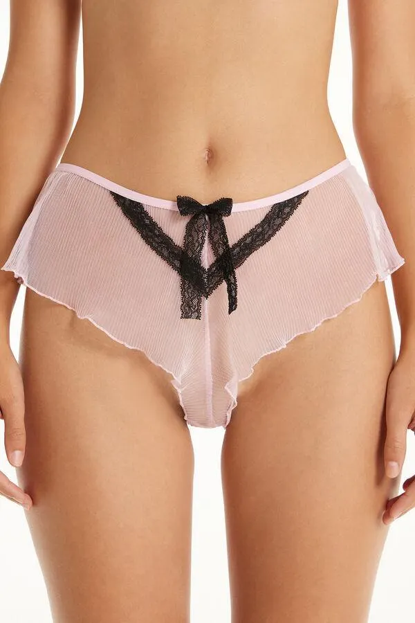 Culotte de Pernera Alta de Tul Romantic Plissé
