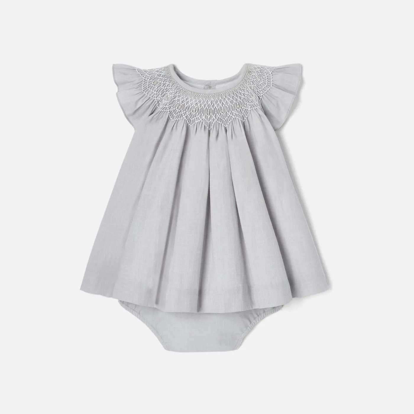 Vestido «fil-à-fil» para bebé niña