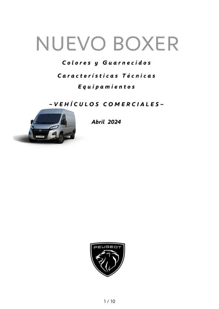Catálogo de Nuevo Peugeot Boxer Eléctrico • Diésel 5 de agosto al 5 de agosto 2025 - Página 1
