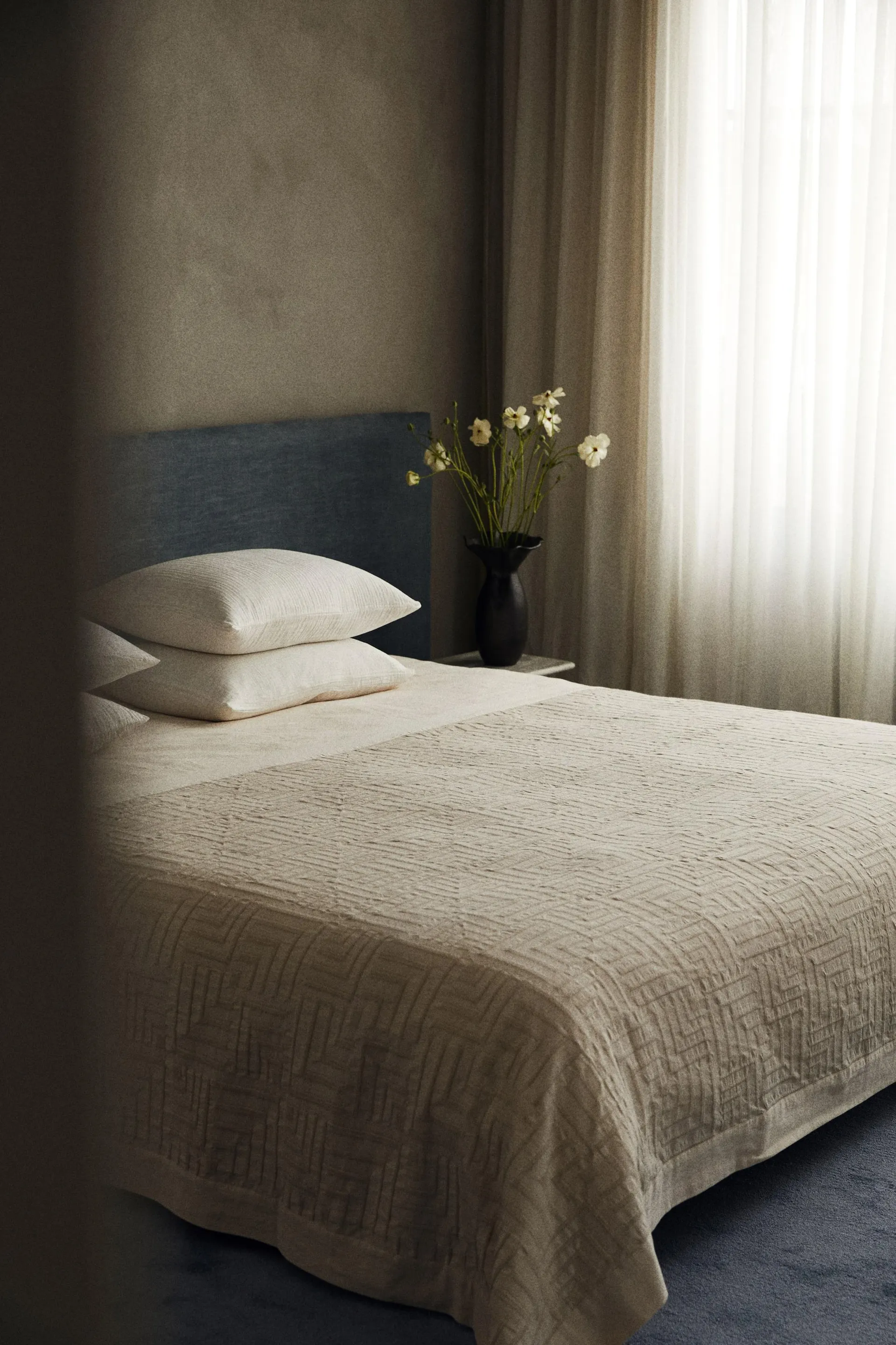 Cubrecama en tejido jacquard