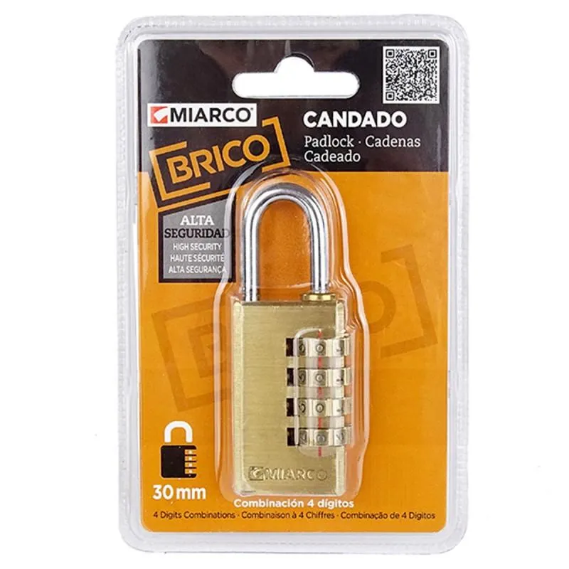 CANDADO MIARCO DE COMBINACIÓN 11043 20mm