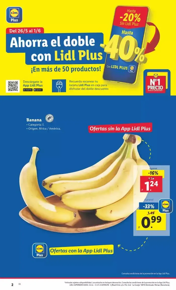 Catálogo de № 1 PRECIO - Ofertas válidas del 26/05 al 01/06 26 de mayo al 1 de junio 2025 - Página 2