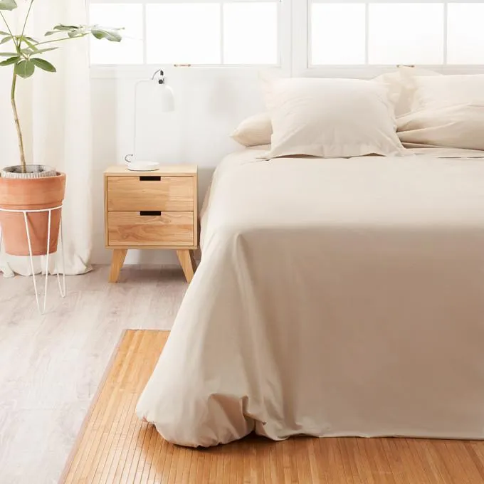 Juego funda nórdica Algodón 3 piezas - Basic Crudo