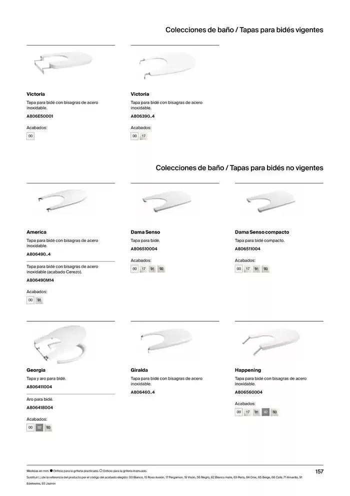 Catálogo de Colecciones de Baño, Muebles y Accesorios 9 de enero al 31 de diciembre 2025 - Página 159
