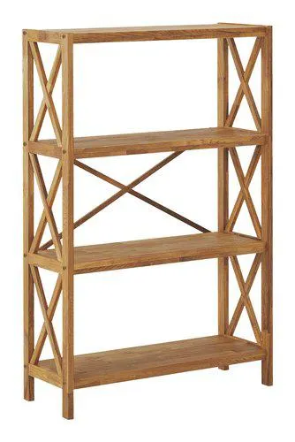 Estantería JANNERUP ancha 4 estantes roble