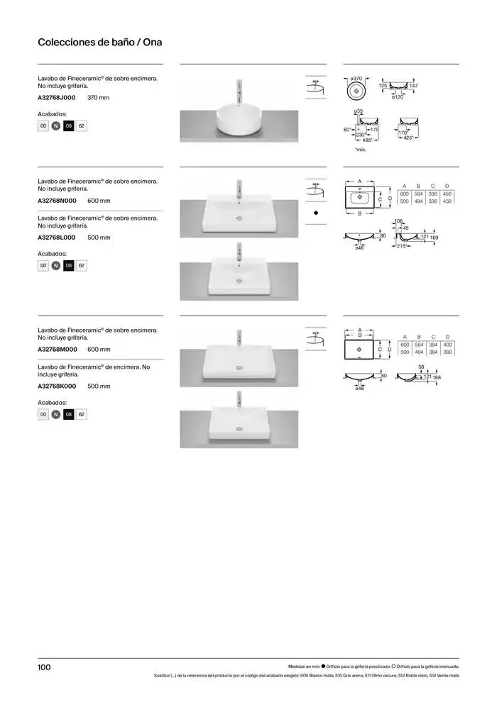 Catálogo de Colecciones de Baño, Muebles y Accesorios 9 de enero al 31 de diciembre 2025 - Página 102