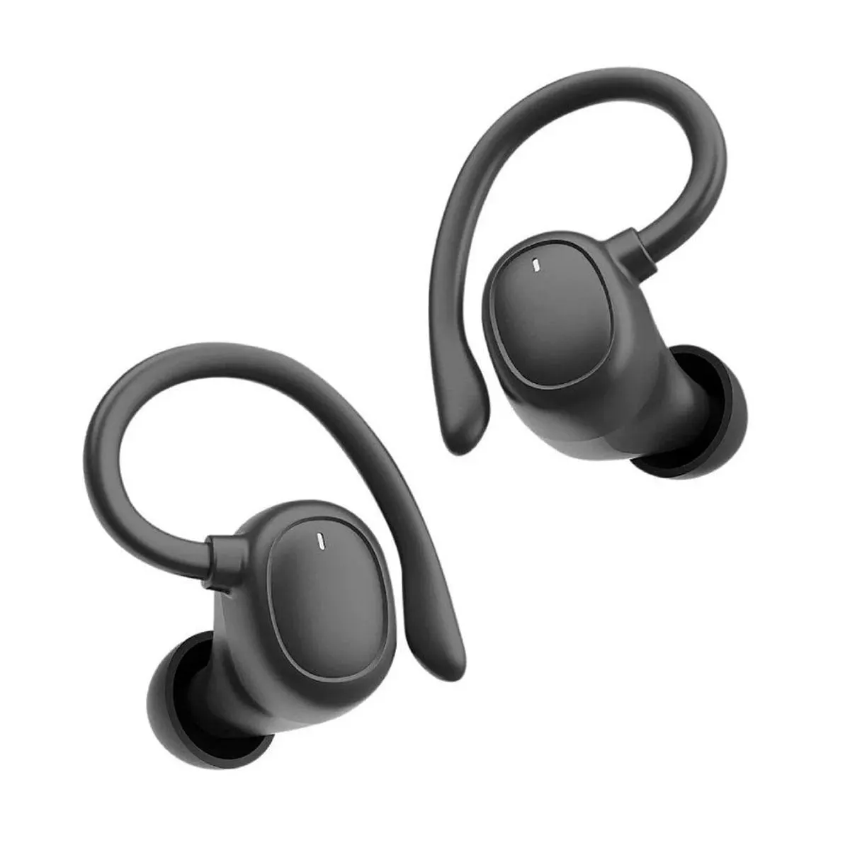 Auriculares deportivos Muvit iO Smart True Wireless Sport ENC con estuche de carga negros