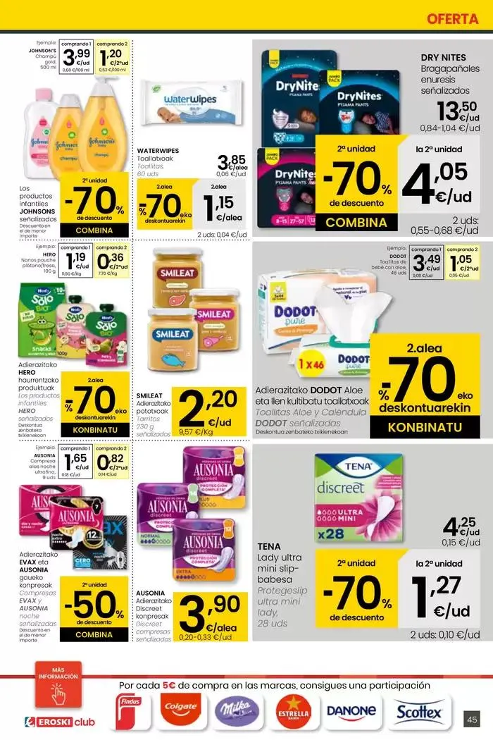 Catálogo de AUKERA OFERTA EROSKI CENTER 10 de abril al 29 de abril 2025 - Página 45