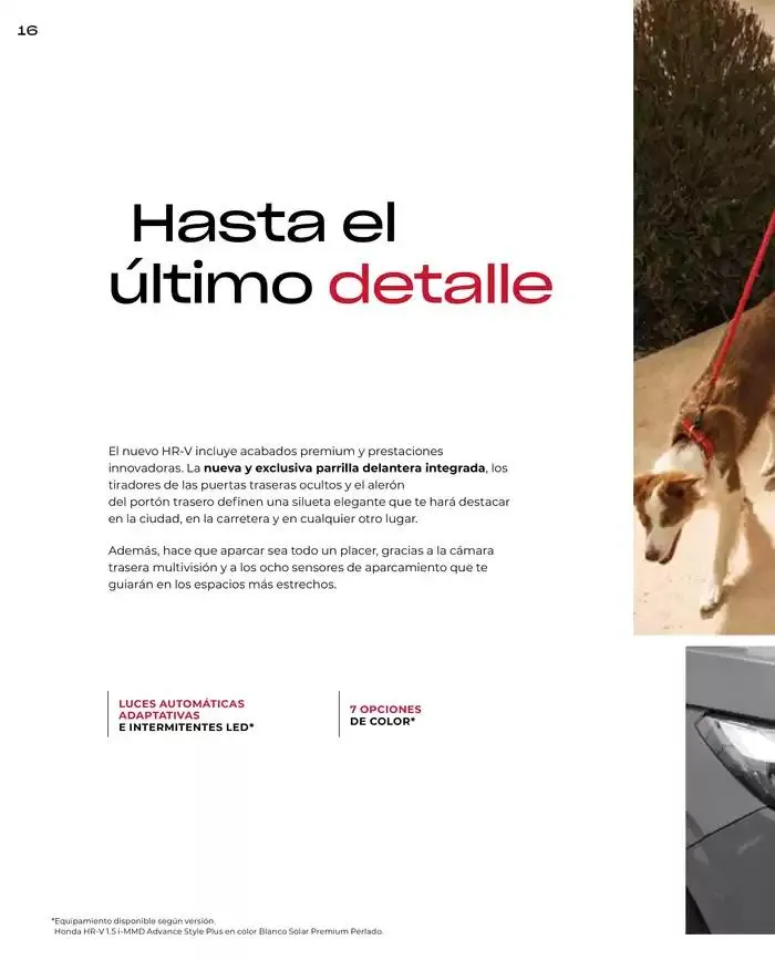 Catálogo de Catálogo HR-V e:HEV 6 de marzo al 30 de junio 2025 - Página 16