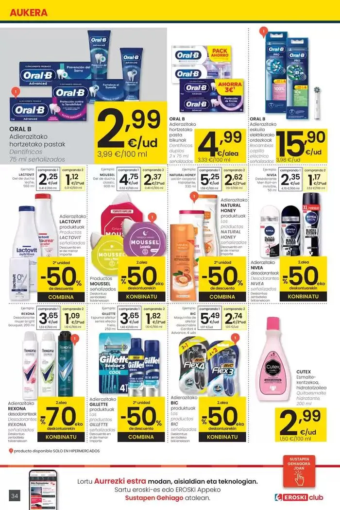 Catálogo de AUKERA OFERTA HIPERMERKATUAK EROSKI 15 de mayo al 27 de mayo 2025 - Página 34