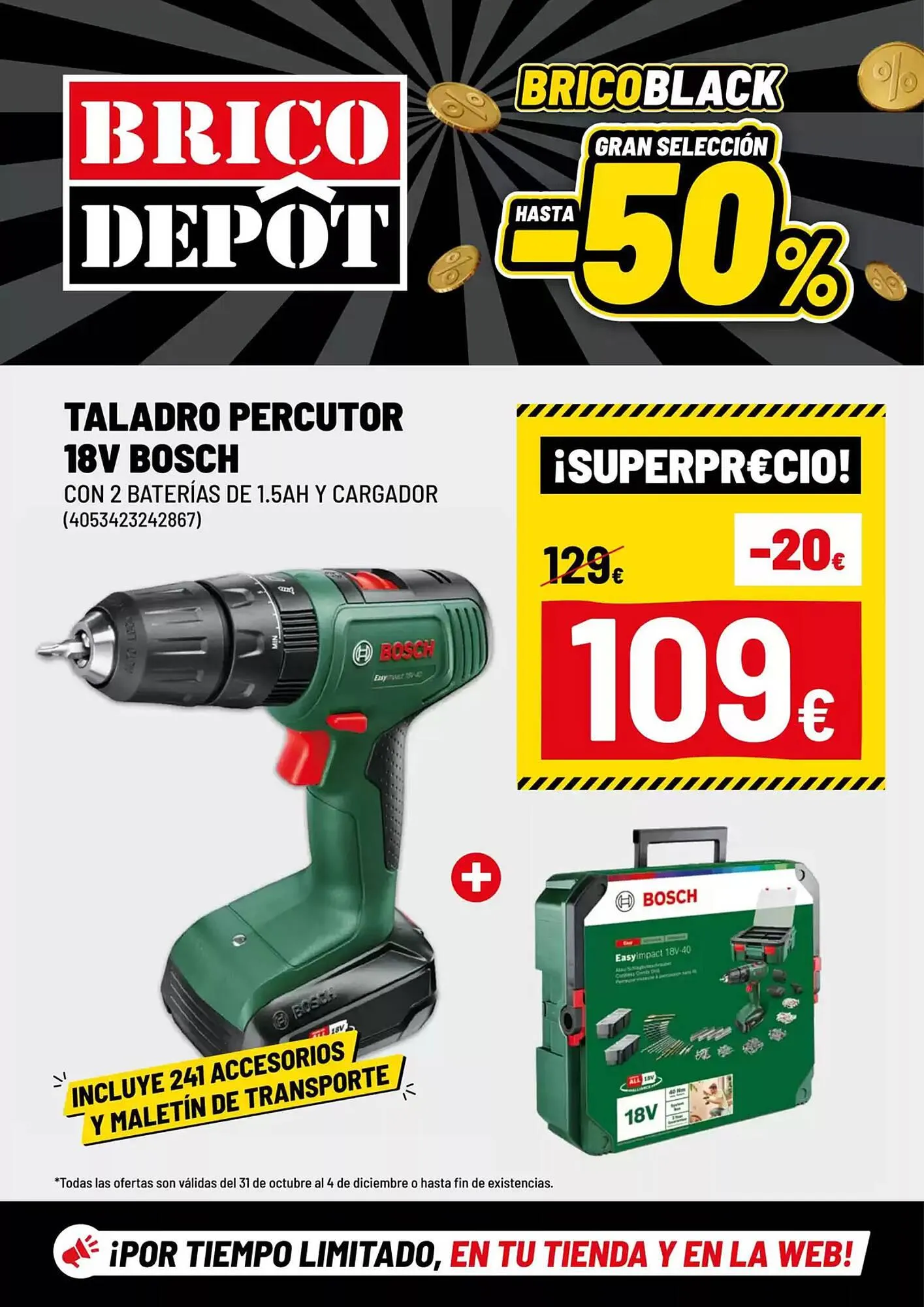 Catálogo de Folleto Brico Depôt 1 de noviembre al 4 de diciembre 2024 - Página 1