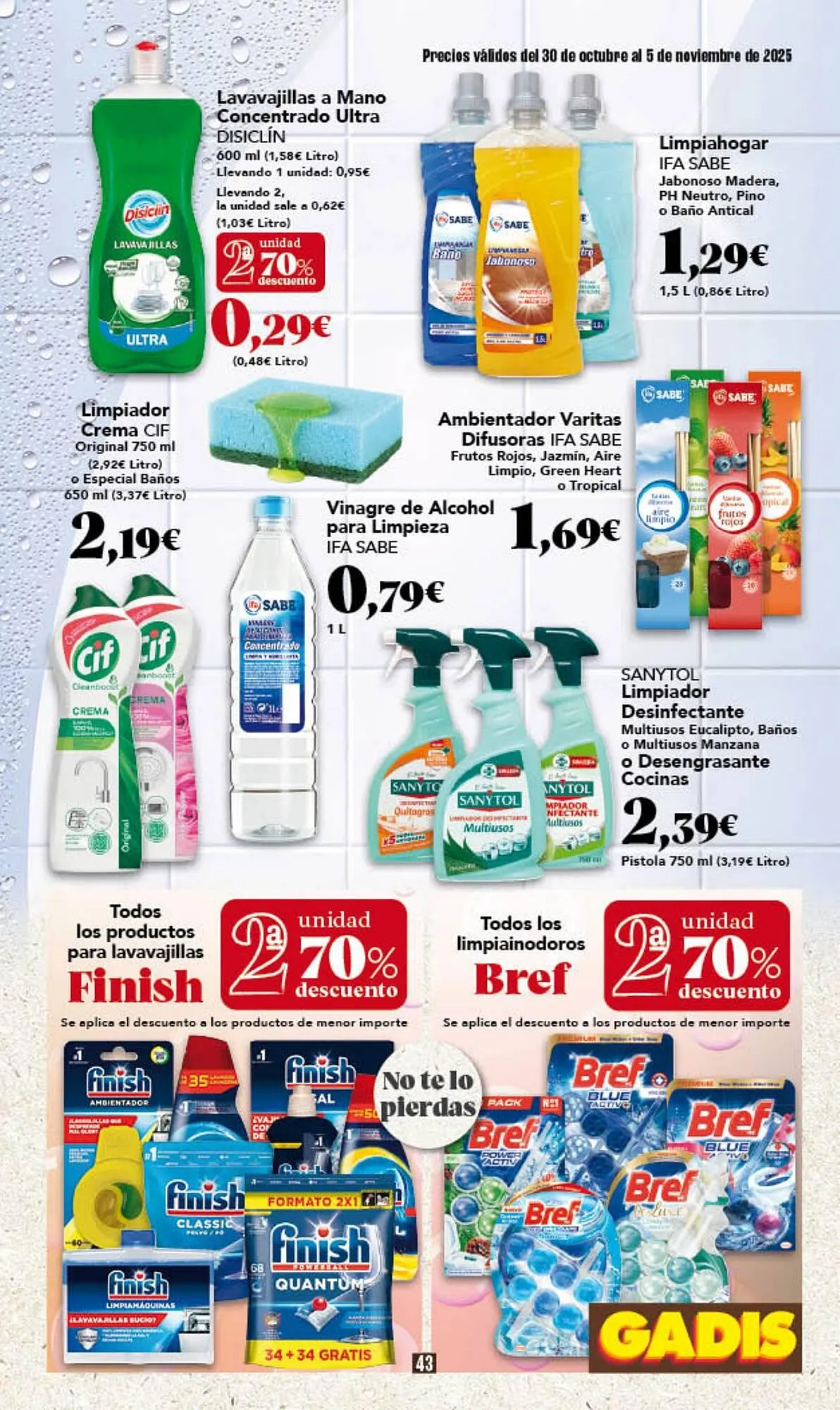 Catálogo de Folleto Gadis 30 de octubre al 5 de noviembre 2025 - Página 43