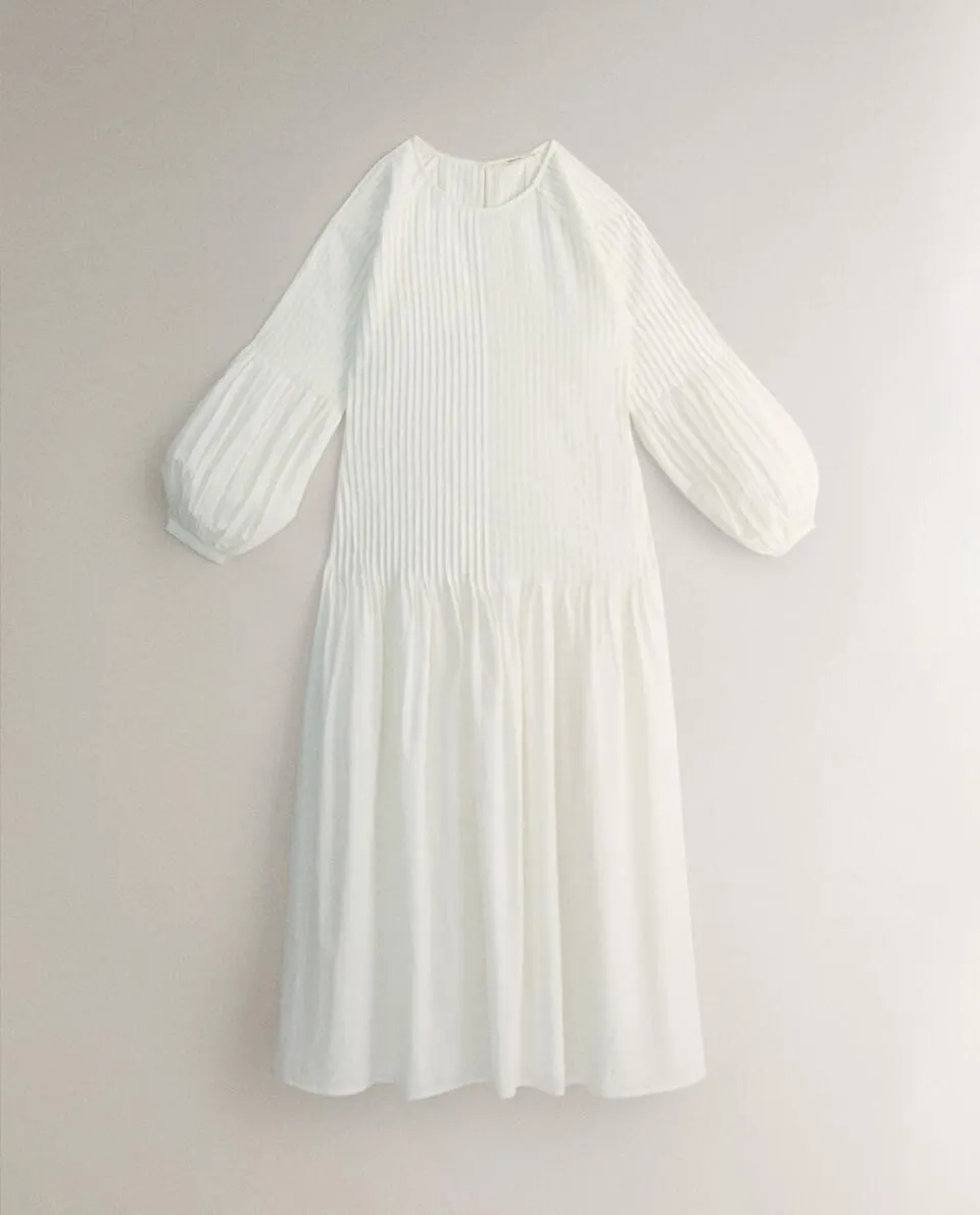 VESTIDO PLAYA ALGODÓN LARGO TEXTURA