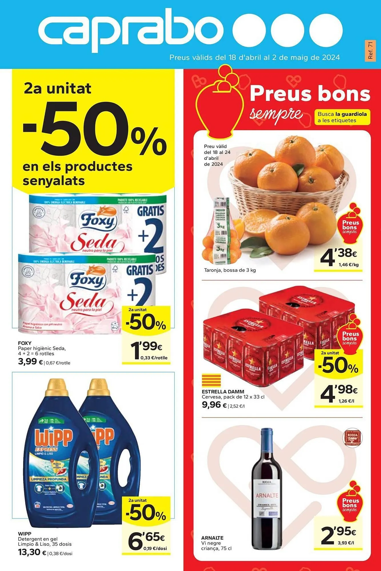 Catálogo de Folleto Caprabo 18 de abril al 2 de mayo 2024 - Página 1