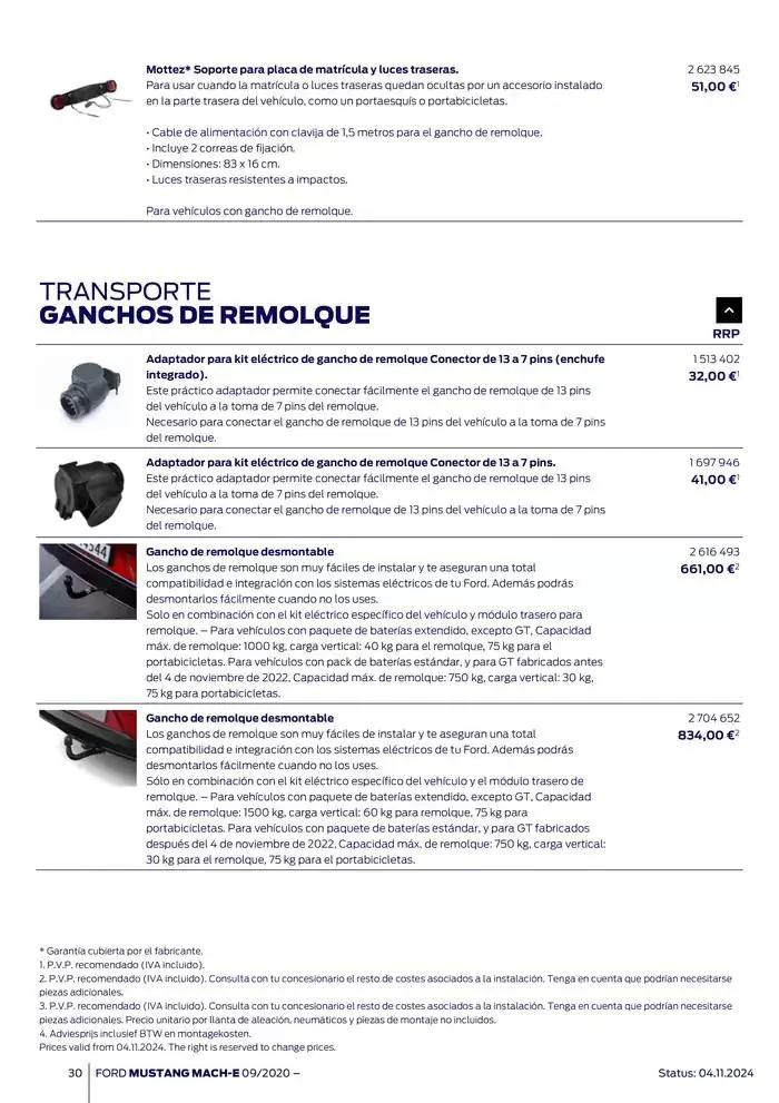 Catálogo de Ford de accesorios Ford Mustang Mach-E 13 de noviembre al 13 de noviembre 2025 - Página 30