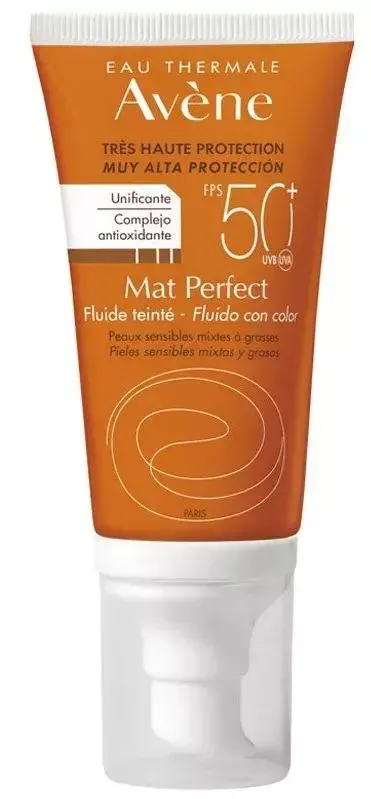 Avène Solar SPF50+ Mat Perfect con Color 50 ml