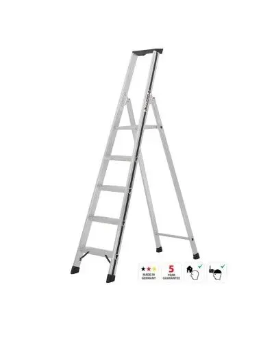 Escalera Tijera Profesional Hymer 5 peldaños con plataforma