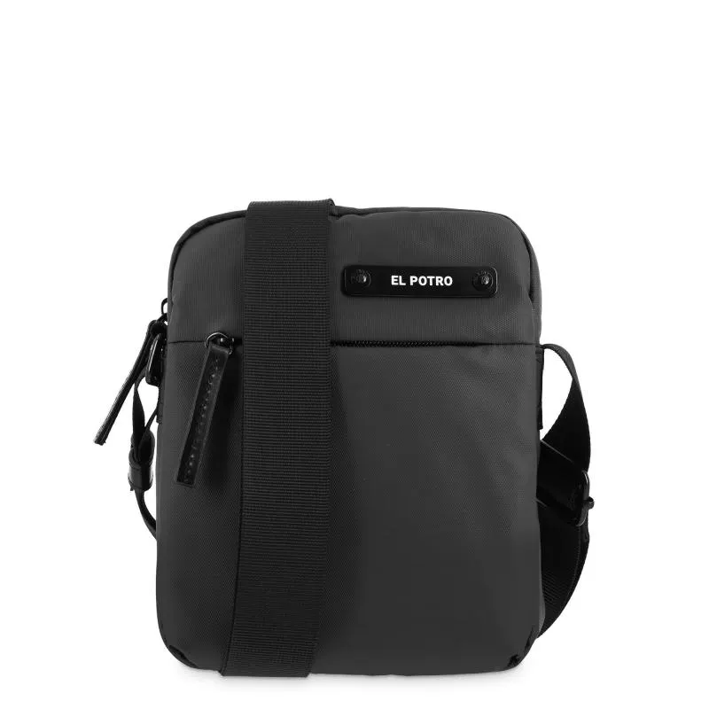 BOLSO BANDOLERA MEDIANO SPORT NEGRO EL POTRO
