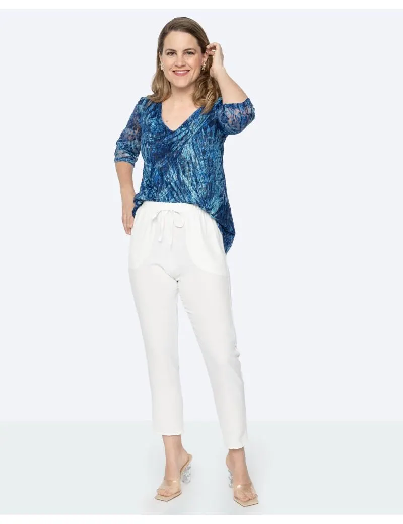 Pantalón Crep Fluido Semirecto