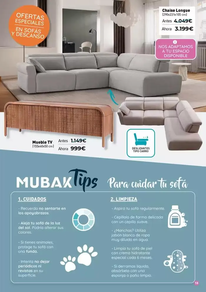 Catálogo de Sofás y Descanso Mubak: ¡Ni tan mal! 2 de abril al 30 de junio 2025 - Página 10