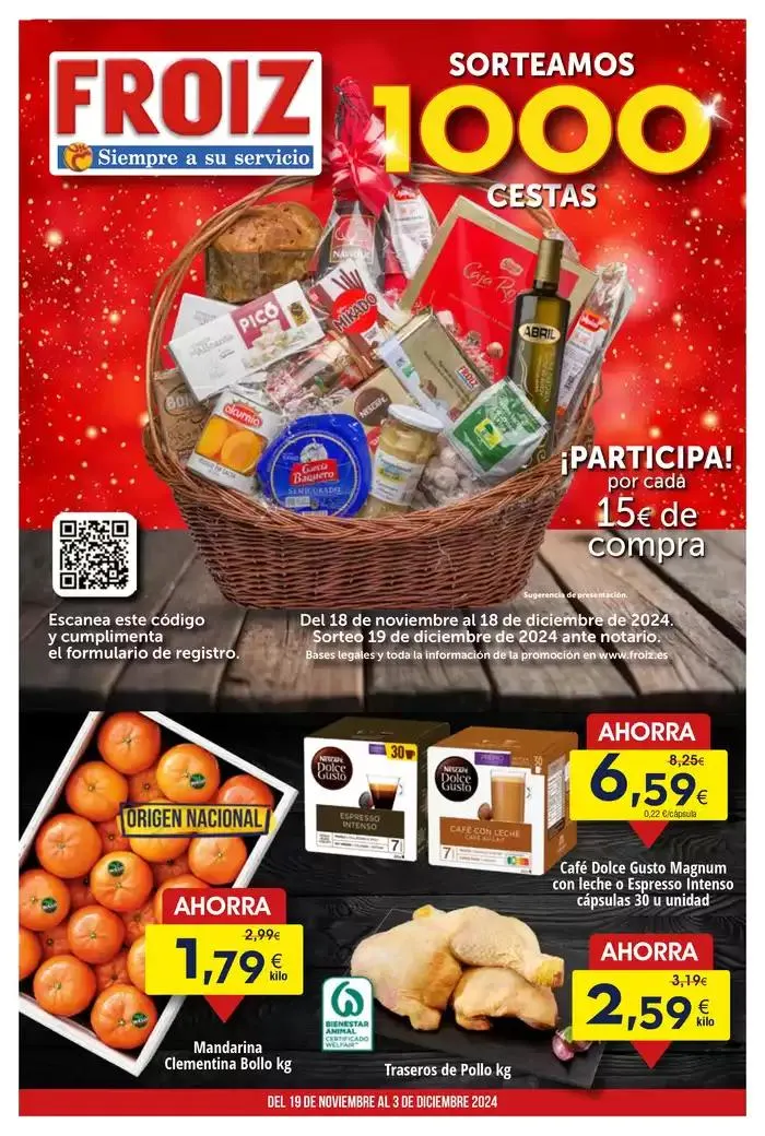 Catálogo de Súper FROIZ 20 de noviembre al 3 de diciembre 2024 - Página 1
