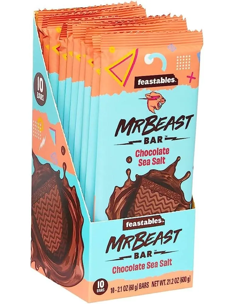 Sea Salt Chocolate Bar 60 gr. Mr Beast Feastables