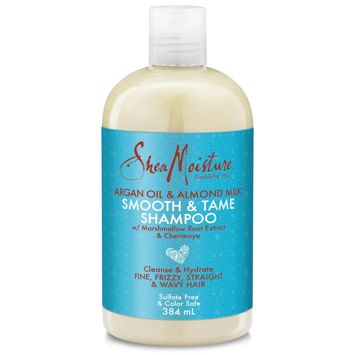 Champú con aceite de argán y leche de almendra de Shea Moisture 384 ml