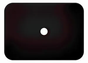 Lavabo Studio negro 50x12x36 cm