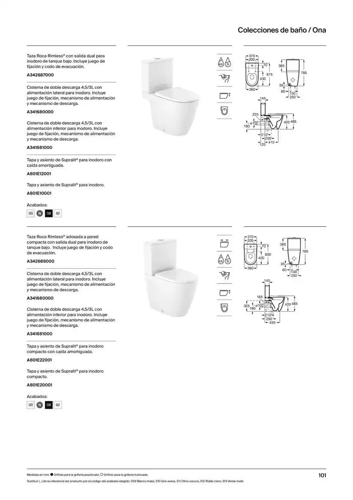 Catálogo de Colecciones de Baño, Muebles y Accesorios 9 de enero al 31 de diciembre 2025 - Página 103