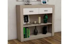 Aparador de gran capacidad en japandi y blanco poro