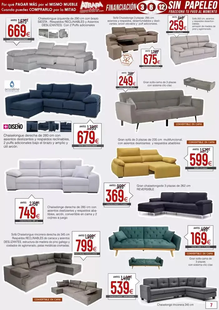Catálogo de Atrapamuebles. Tu tienda de muebles ONLINE. 26 de abril al 31 de mayo 2025 - Página 7