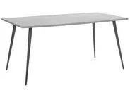 Mesa de comedor SANTIAGO Gris efecto hormigón 160 cm 80 cm
