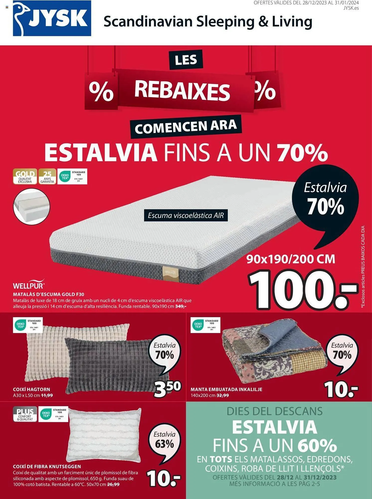 Catálogo de Folleto JYSK 28 de diciembre al 31 de enero 2024 - Página 1